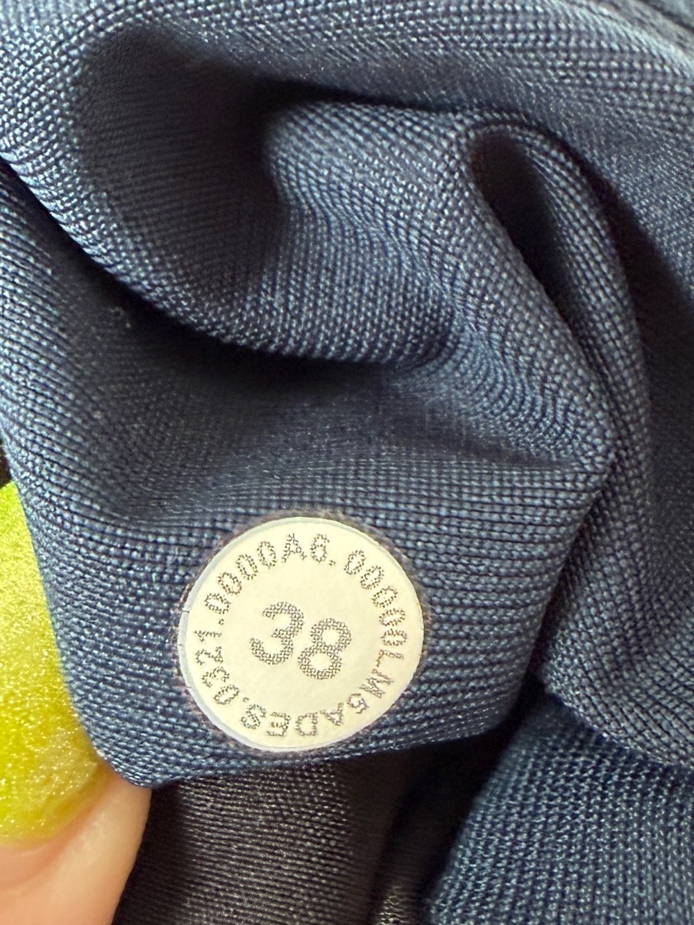 Lululemon ABC Classic Fit Pants Navy Blue Zip Security Pocket Men’s 38 Athletic - Picture 13 of 15